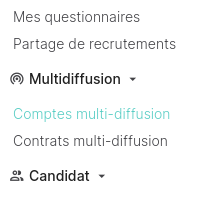 Comptes de diffusion