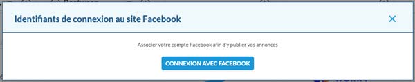 Facebook account login pop-up - Beetween