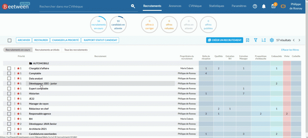 Connect to Meteojob sourcing - Beetween